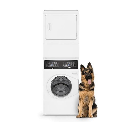 Gas washer-dryer - SF7 - Speed Queen - stacked