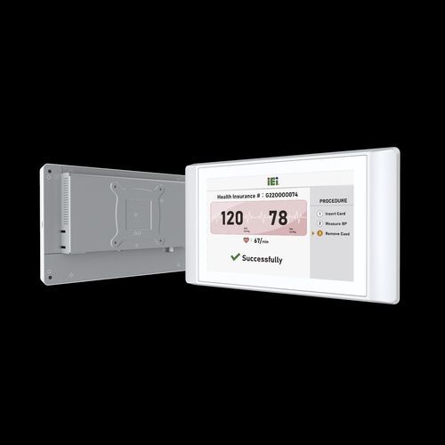 Intel® Celeron® medical panel PC - IASO-W08PLED-N6210 - IEI Integration Corp. - for healthcare facilities / for medical records / all-in-one