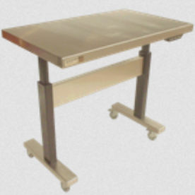 Clean room table - Felcon - on casters / height-adjustable / fixed