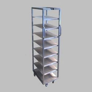 Modular shelving unit - Felcon - mobile / stainless steel