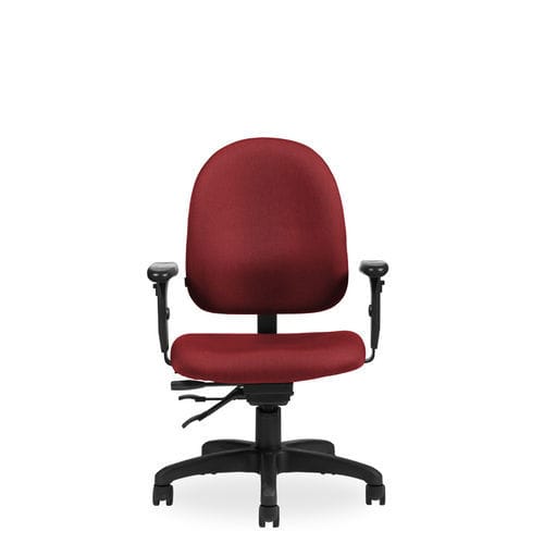 Office chair with armrests - Jendra - Borgo - on casters / pneumatic / swivel