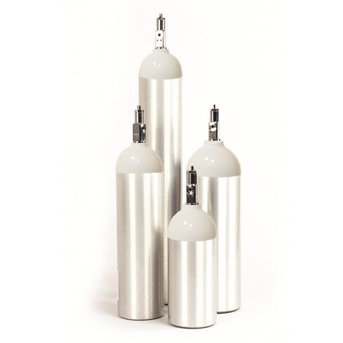 Oxygen medical gas cylinder - 217 D - Ferno Canada Inc. - aluminum / white