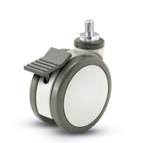 Rubber wheel - TM Series - MEDCASTER - with brake / anti-static / swiveling