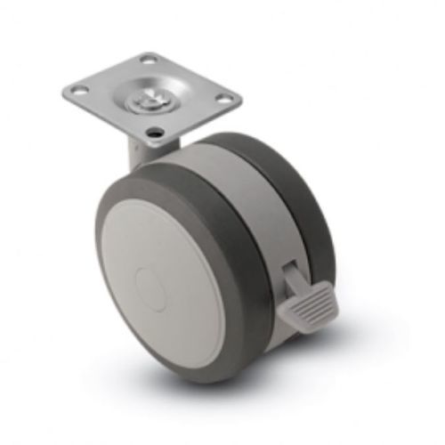 Rubber wheel - SOFTECH - MEDCASTER - swiveling / with brake