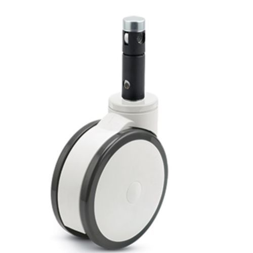 Hospital bed wheel Primacy Twin MEDCASTER polyurethane / aluminum
