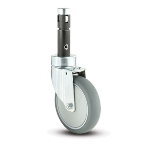 Rubber wheel - 391    - MEDCASTER - with brake / swiveling