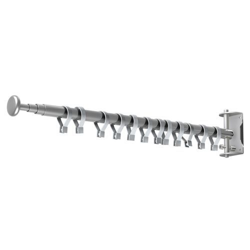 Mobile hospital screen - PT-01 - TECHMED - telescopic / wall-mounted / on casters