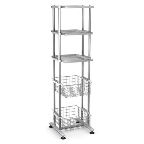 Storage rack - RKP - TECHMED - stainless steel / shelf / basket