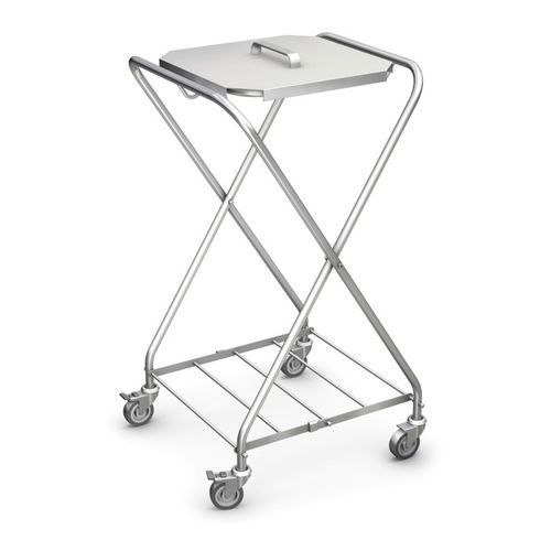 Dirty linen trolley - WZS-01 - TECHMED - clean / medical / with lid