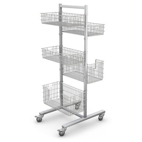 Storage rack on casters - RKS-6 system - TECHMED - stainless steel