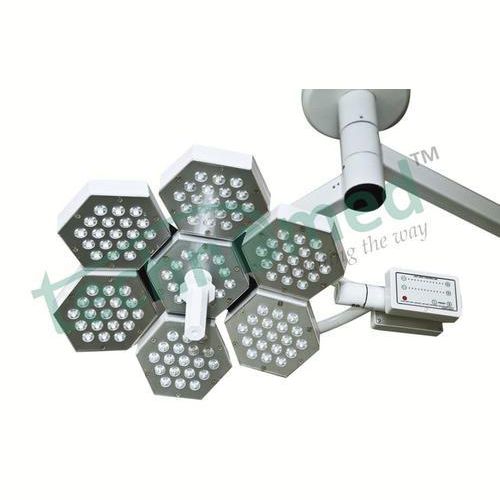 Ceiling-mounted surgical light - TMI-HEX-124 - TECHNOMED INDIA - LED / with control panel