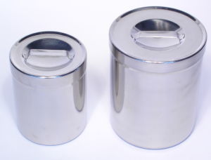 Instrument dressing drum - Jupiter Veterinary Products - non-perforated / stainless steel