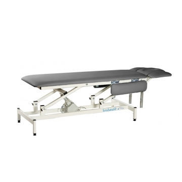 Electric massage table - EC  - Fysiotech - pneumatic / with adjustable height backrest / 2-section
