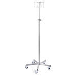 IV pole on casters
