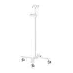 IV pole on casters