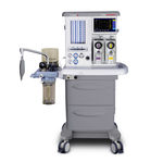 trolley-mounted veterinary anesthesia workstation