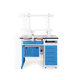 dental laboratory workstation with drawers