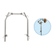 bed grab bar / for healthcare facilities / stainless steel