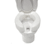 height-adjustable raised toilet seat