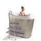 hydromassage bathtub with exercise bike / with shower / with chromotherapy lamps