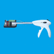 curved surgical stapler / gastrointestinal surgery / disposable / cutting