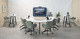 work table / for meeting rooms / office / height-adjustable