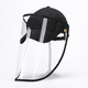 cotton face-shield / full-face / beige / yellow