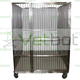 modular veterinary cage / stainless steel / on casters