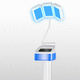 aesthetic phototherapy lamp / on casters / blue light
