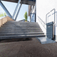 platform stairlift / for wheelchair / rail-mounted