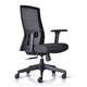 office chair with armrests / on casters / with high backrest / height-adjustable