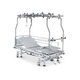 medical bed / manual / height-adjustable / on casters
