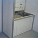 laboratory sink / stainless steel / wall-mount