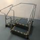 corner rehabilitation staircase / with 2 handrails / with ramp