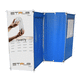 folding hospital screen / mobile / portable / 3-panel