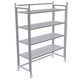 4-shelf shelving unit / inox