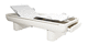 psychiatric bed / electric / height-adjustable / 3-section