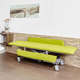 transport stretcher trolley / electro-hydraulic / height-adjustable / folding