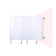 folding hospital screen / fixed / wall-mounted / 3-panel