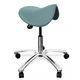 healthcare facility stool / height-adjustable / on casters / saddle seat