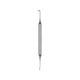 orthodontic dental scaler / double-ended / stainless steel