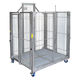 dog animal research cage / modular / folding / stainless steel