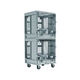 dog animal research cage / modular / two-level