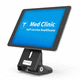 desk monitor mount / mobile / medical / secure