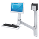 tilting support arm / swivel / for LCD monitors / medical