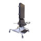 3 sections tilt table / height-adjustable / on casters / electric