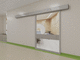 hospital door / operating room / sliding / glass