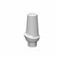 zirconia implant abutment / internal hexagon / straight