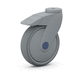wheel with brake / polyamide / polypropylene
