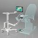 video colposcope / examination chair-mounted